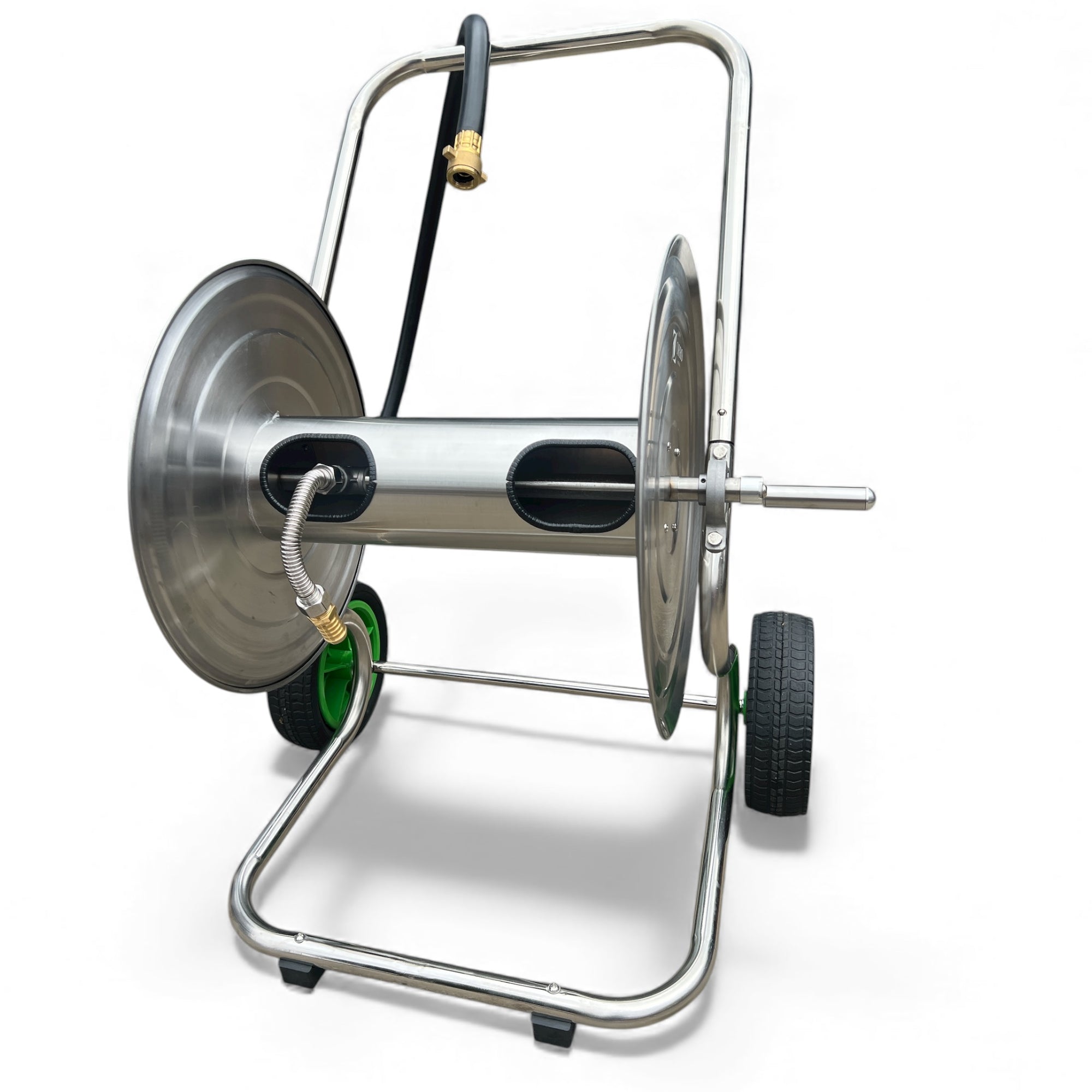 ZORRO 304 Stainless Steel 2 Wheel Hose Cart