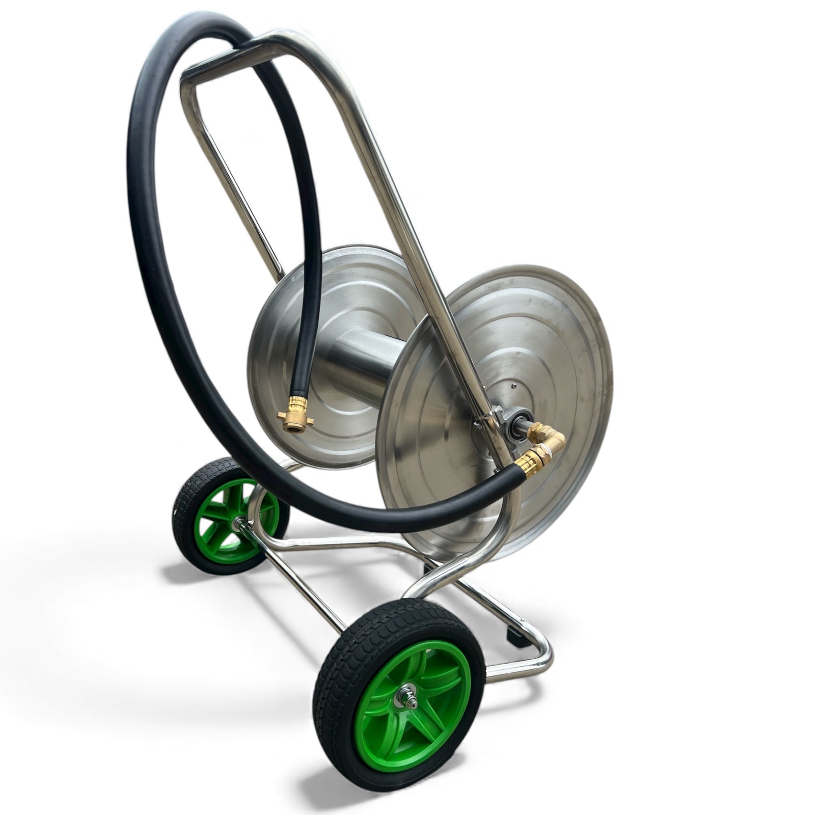 ZORRO 304 Stainless Steel 2 Wheel Hose Cart