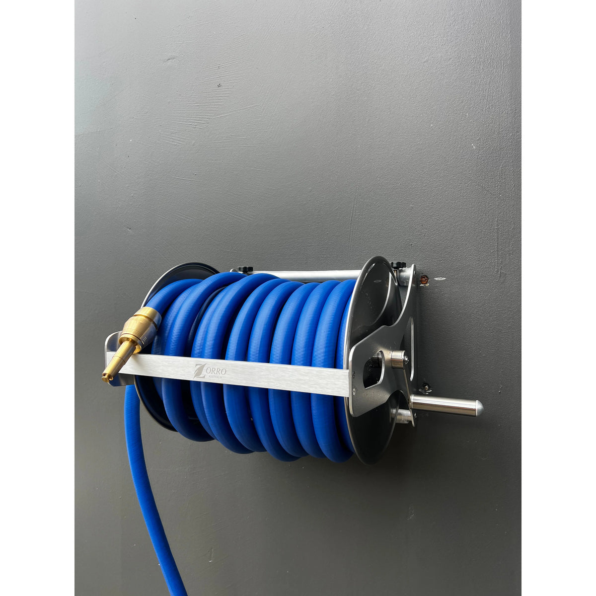 Zorro Stainless Steel Hose Reel Bundle 20mm with Brass Connector & Nozzle