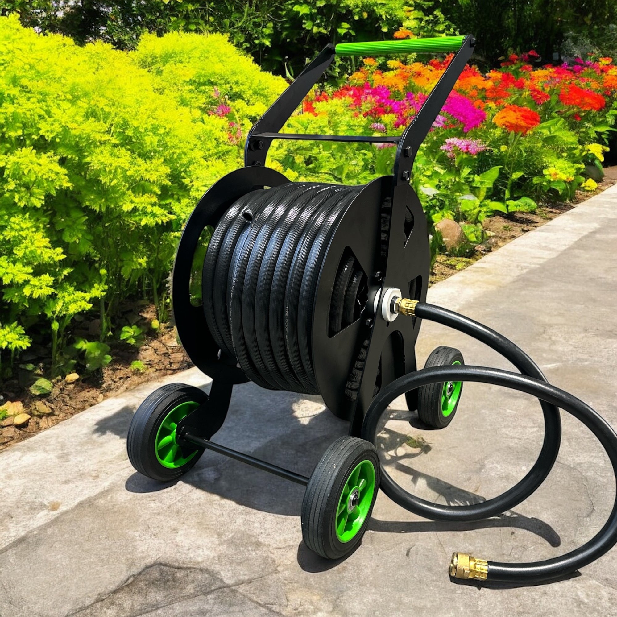 ZORRO Pro Industrial Hose Trolley and Fire Reel Hose Bundle