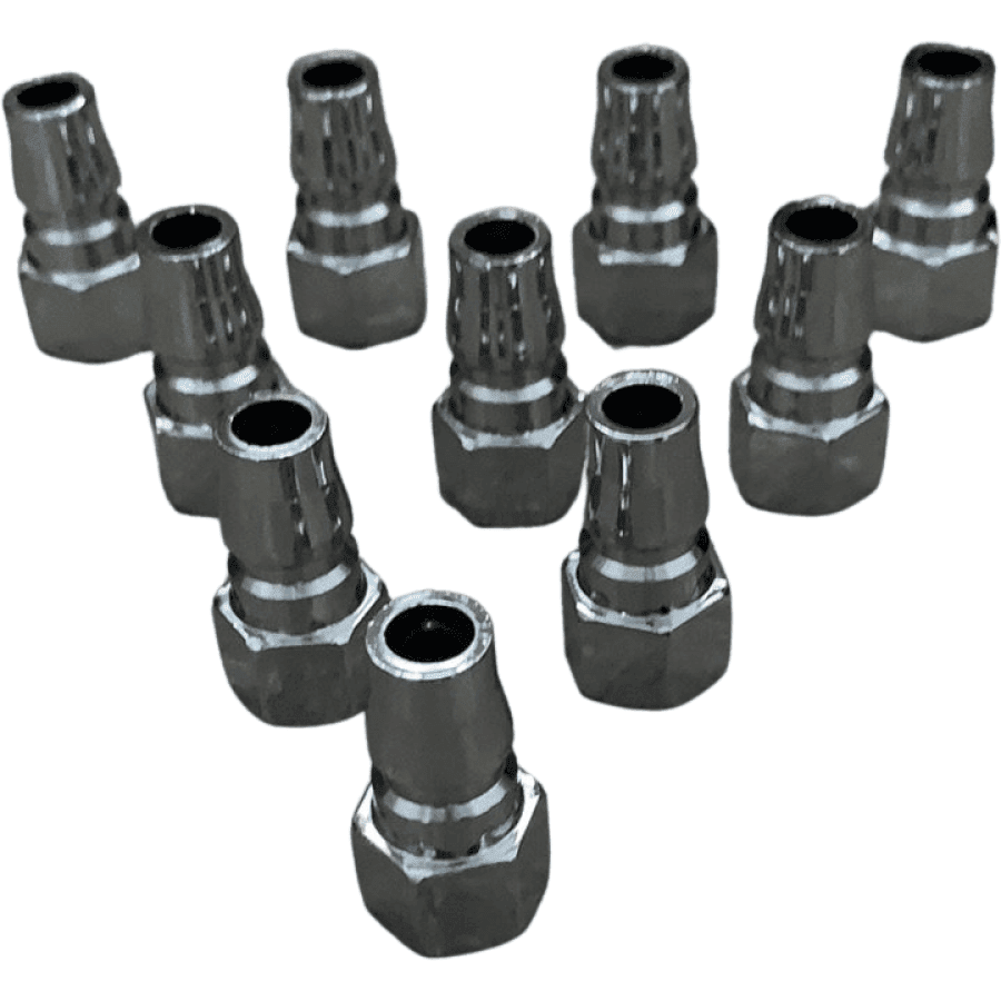Air Tool Compressor Nitto Style Fittings Female Plug 1/4" (10 Pack) - Hose Factory