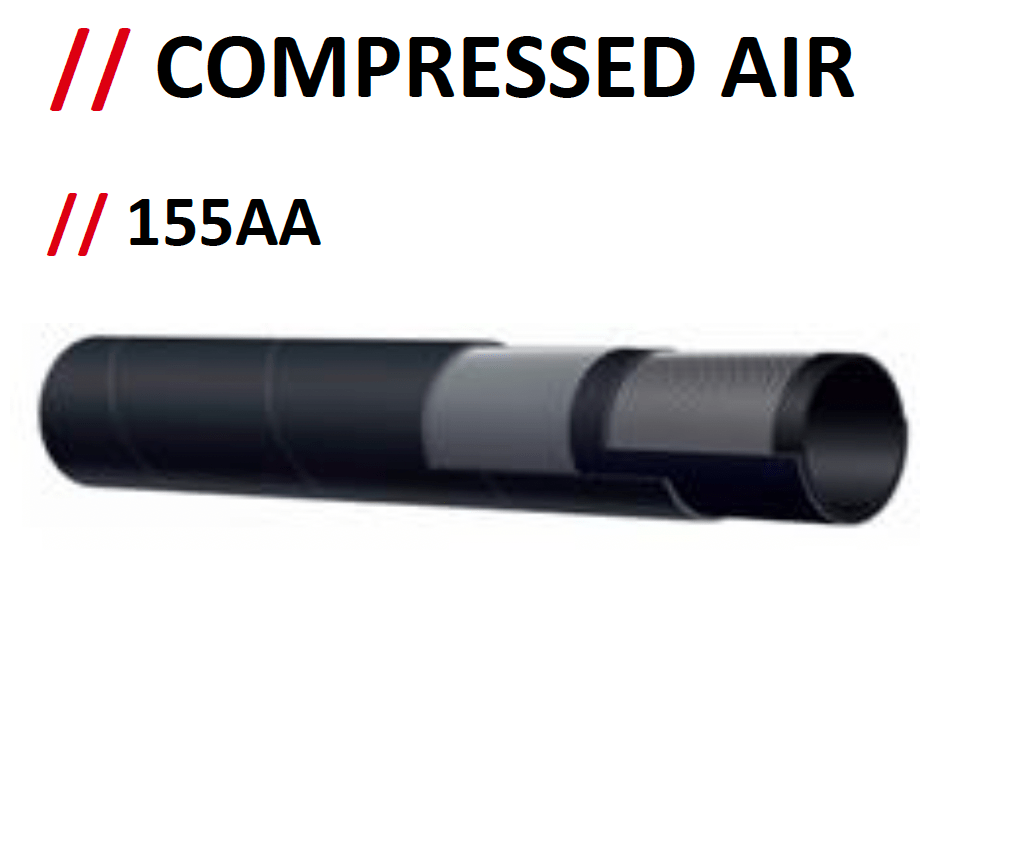 Alfagomma 155AA Compressed Air Hose 300PSI Heavy Duty - Hose Factory