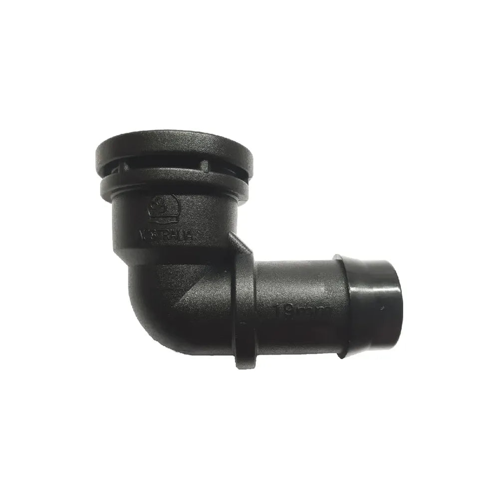 Antelco 19mm Barbed Elbow with 1/2" Female BSP Thread for Poly Pipe - Hose Factory