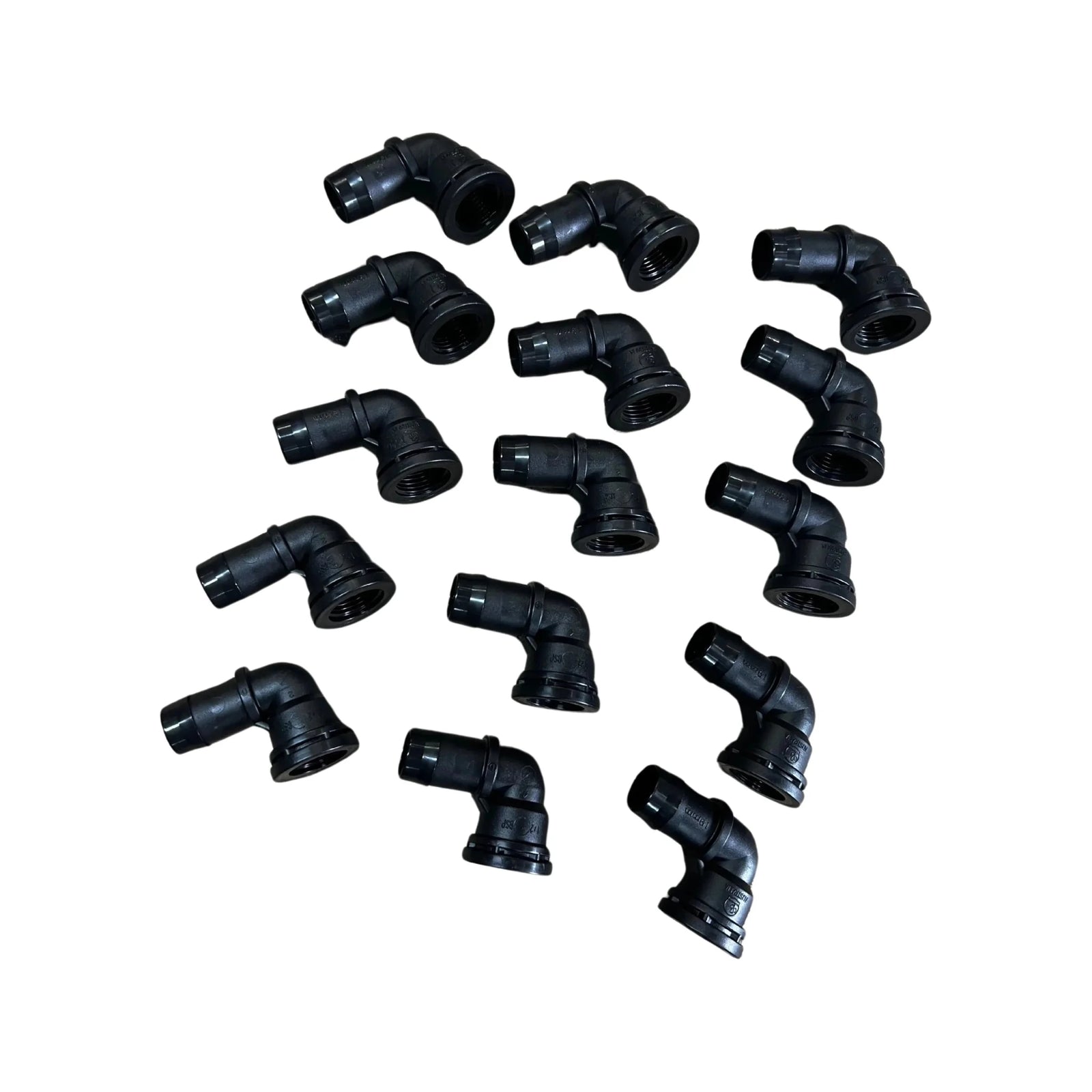 Antelco 19mm Barbed Elbow with 1/2" Female BSP Thread for Poly Pipe - Hose Factory