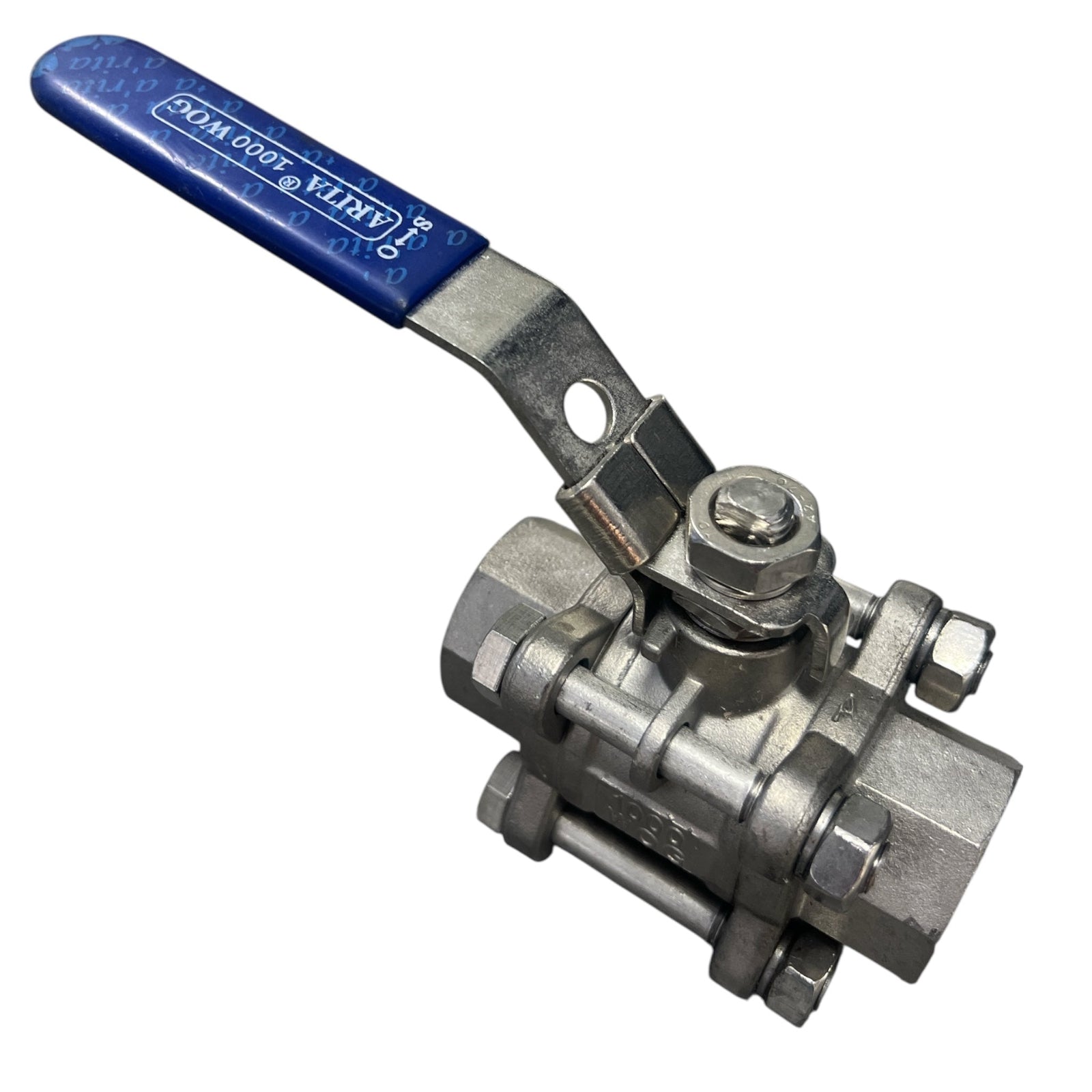 ARITA Ball Valve SS 3 Piece Full Bore with Locking Device CLEARANCE - Hose Factory