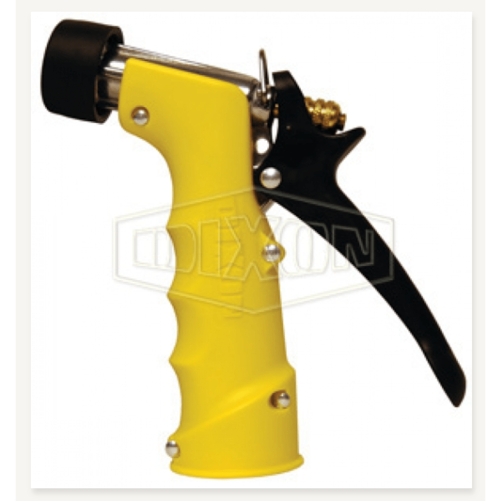 Barfell High Temp Hose ZORRO SS Reel option of Dixon Yellow Hot Water Pistol - Hose Factory