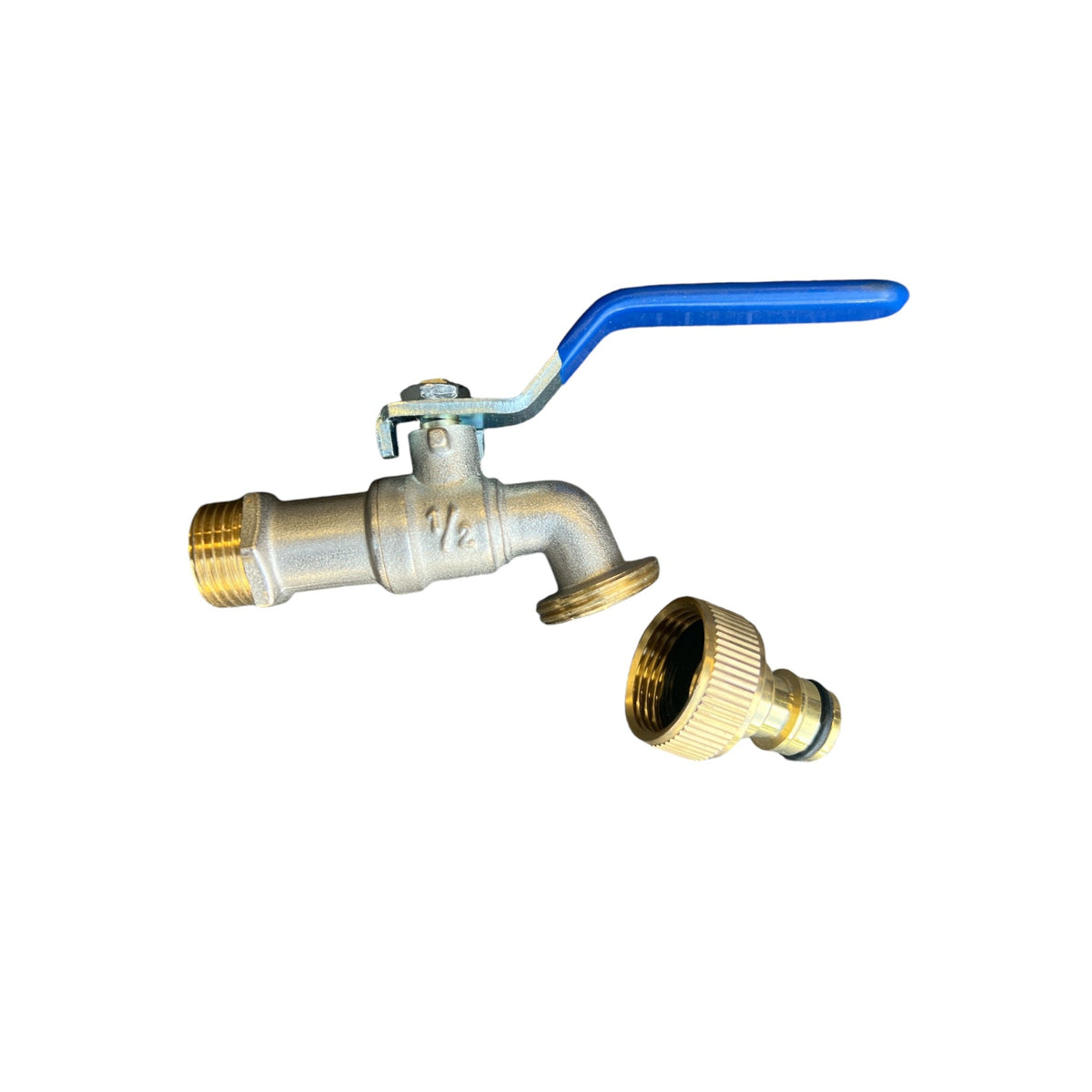 Bib Cock General Purpose 15mm inlet Lever Tap 1/2" Male Brass Snap on - Hose Factory