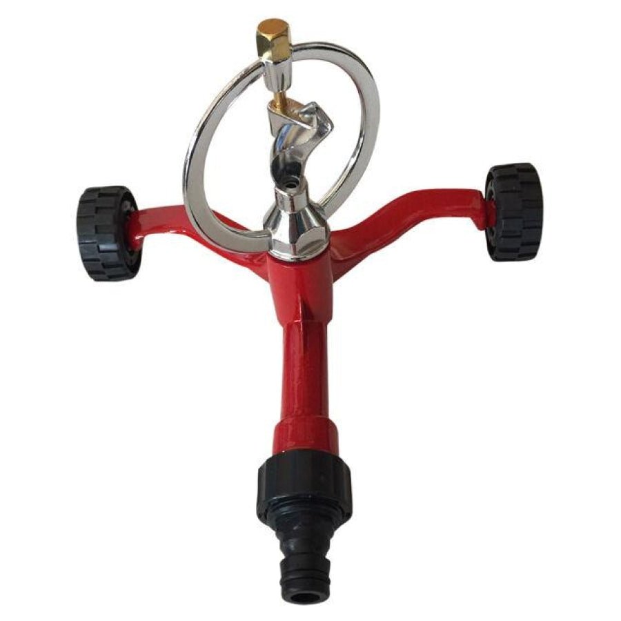 Butterfly Rotating Sprinkler on metal Base with 2 wheels 12mm