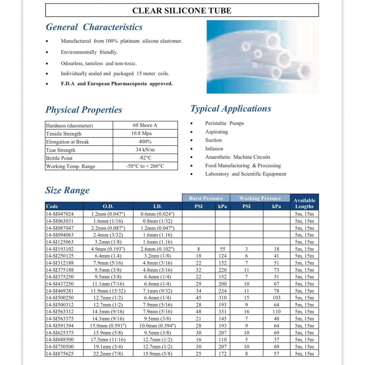 Clear Silicone Tubing - Hose Factory