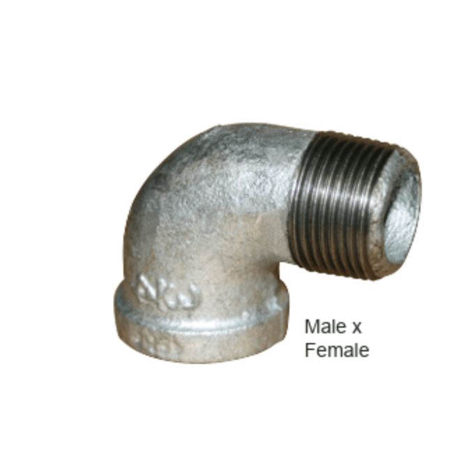 DIXON Galvanized Screwed Female Elbow BSP - Hose Factory