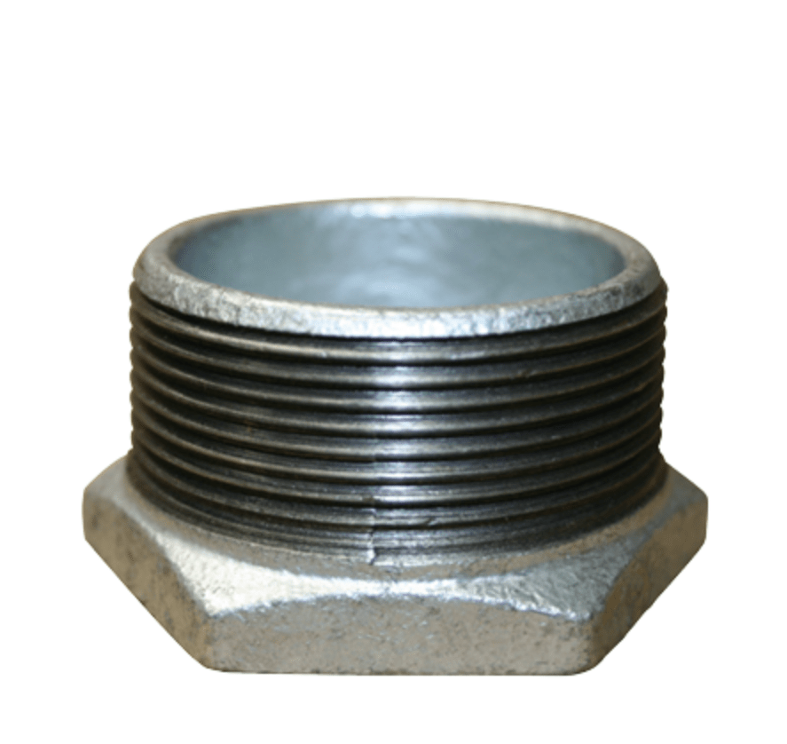 DIXON Galvanized Screwed Female Reducing Hex Bush BSP - Hose Factory