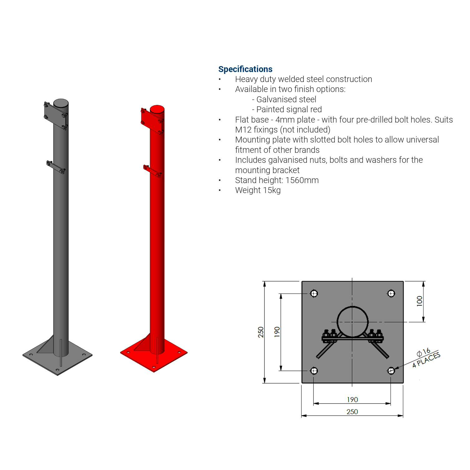 DIXON Hose Reel Stand with Universal Mounting Plate - Hose Factory