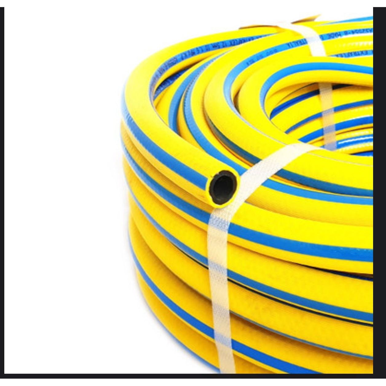 Extraflex Air Water Hose 25mm x 20m Clearance, durable yellow and blue coil for air and water applications