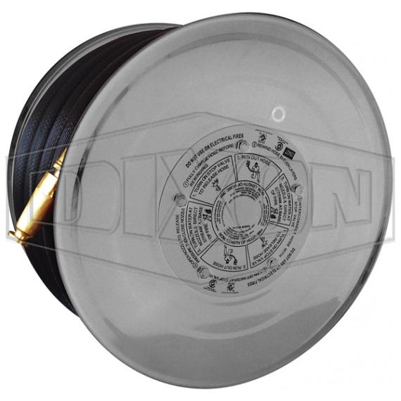 Fixed Fire Hose Reel - Stainless Steel