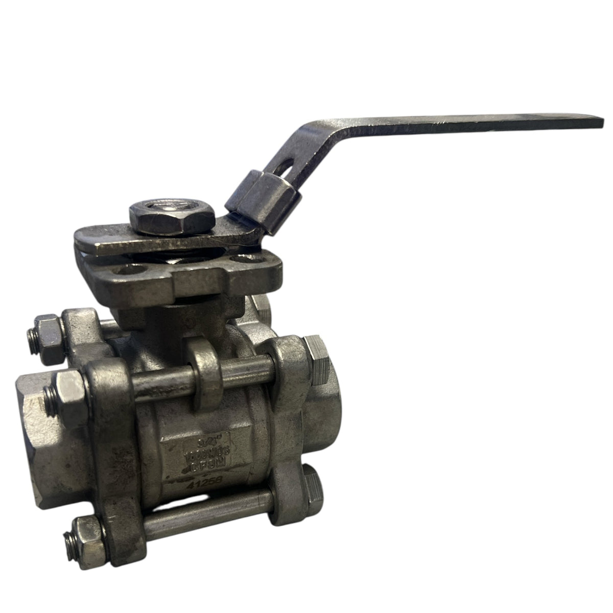 Full 316 Stainless Steel Ball Valve Piece Full Bore with Locking Device BSP - Hose Factory