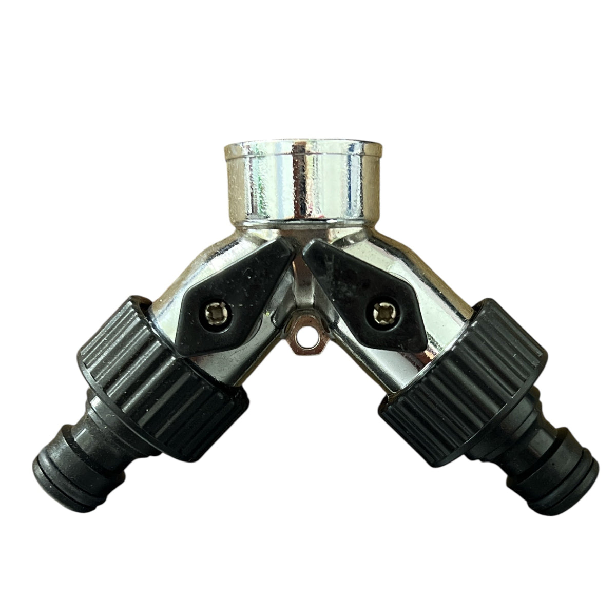 Chrome Garden Water 2 Way Tap  - Hose Factory