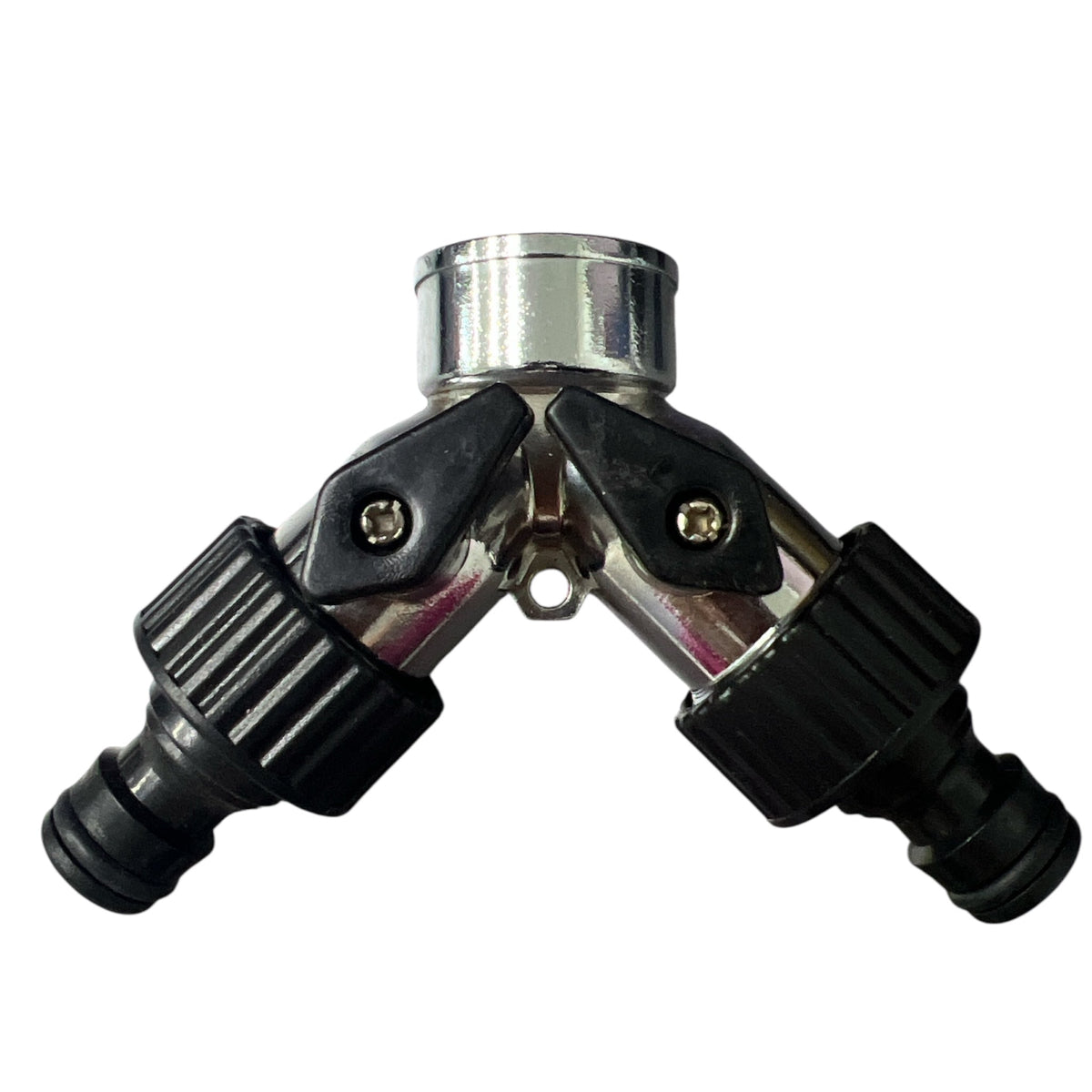 Chrome Garden Water 2 Way Tap  - Hose Factory