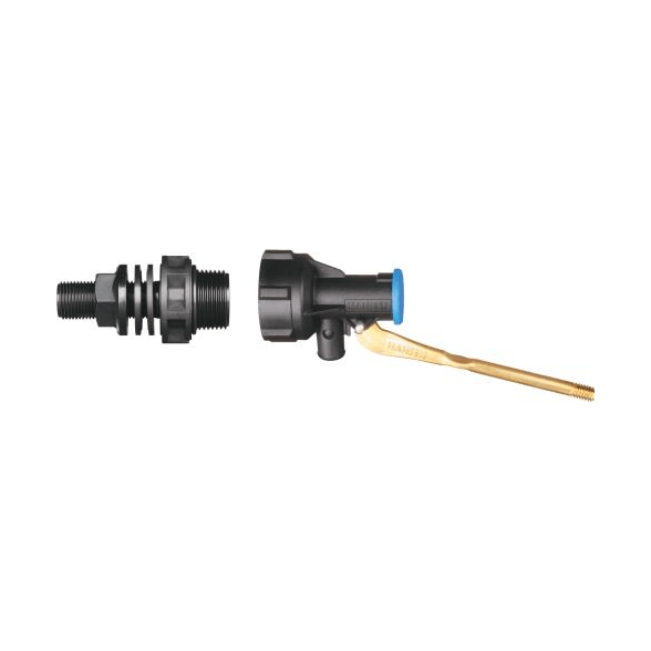HANSEN Fastflo Short Brass Arm with Long Tail Adaptor - Hose Factory