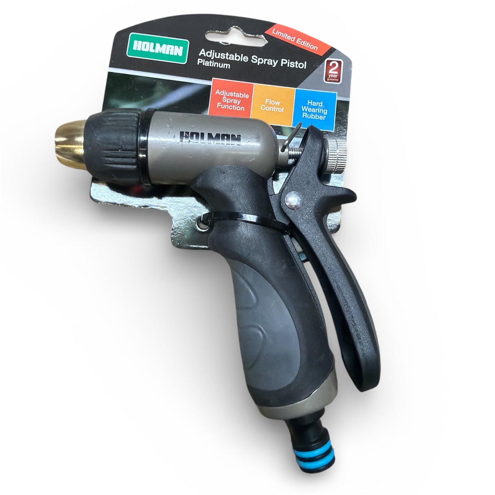 Holman Adjustable Spray Pistol Platinum Limited Edition 12mm - Hose Factory