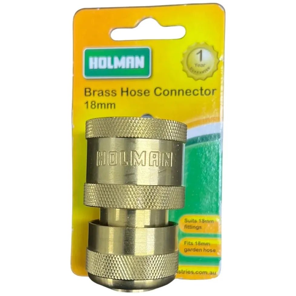 Holman Brass Female Snap on Connector 18mm - Hose Factory