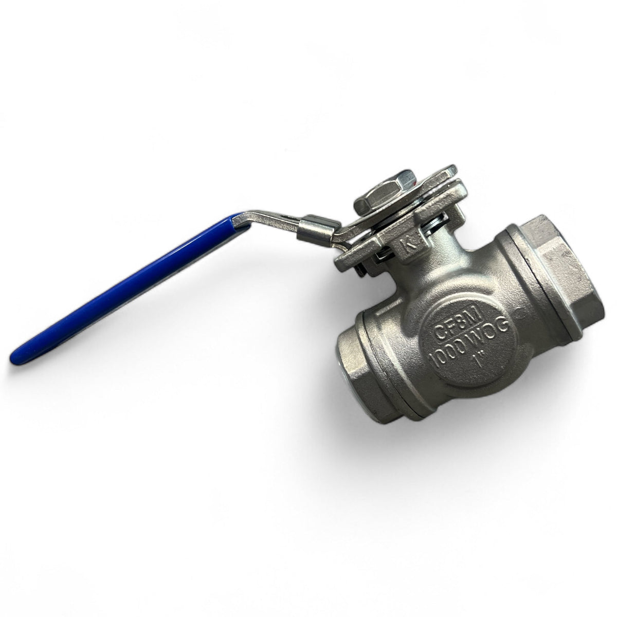 Hose Factory Ball Valve SS 3 - Way Reduced Bore BSP ISO Pad - Hose Factory