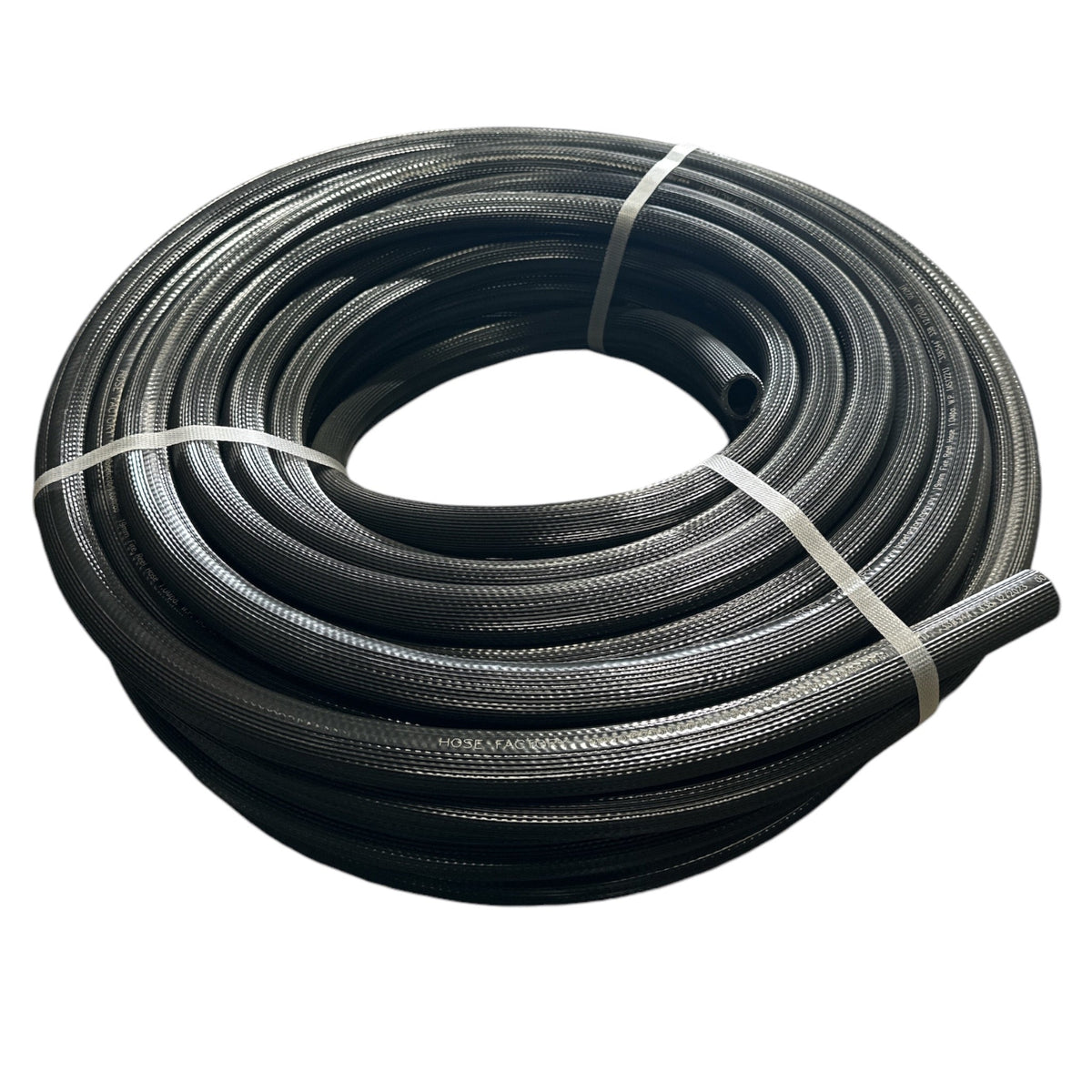 HOSE FACTORY Fire Hose with Brass Nut & Tail and Red Fire Nozzle 19mm - Hose Factory