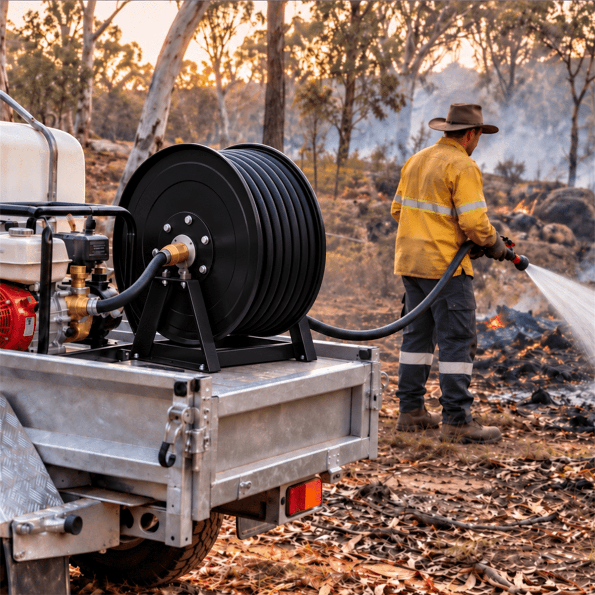 HOSE FACTORY Fire Hose & ZORRO Mountable Reel Bundle - Hose Factory