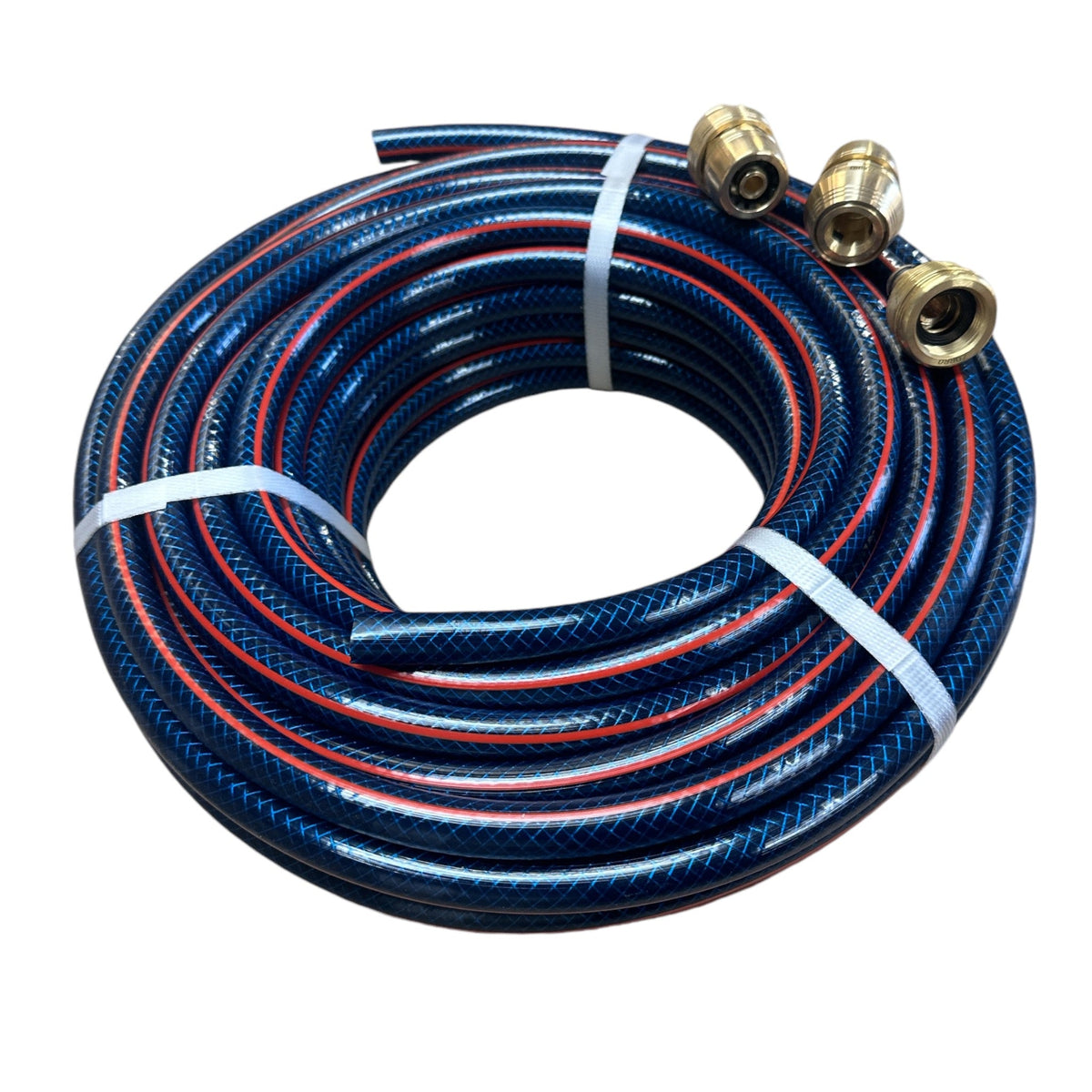 HOSE FACTORY Ozflex Flexible Garden Hose with 3 piece Brass Fittings 12mm - Hose Factory