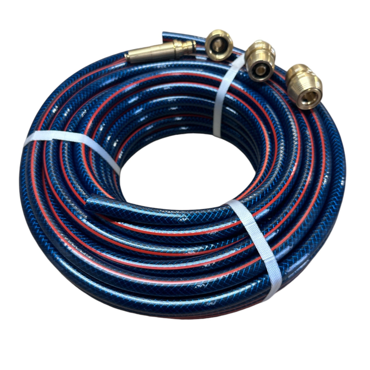 HOSE FACTORY Ozflex Flexible Garden Hose with Set of Brass Fittings 12mm - Hose Factory