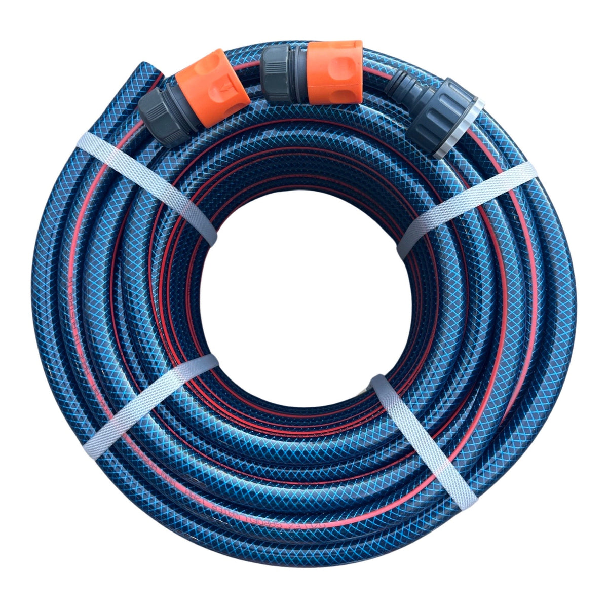 HOSE FACTORY OzFlex Garden Water Hose with 3 Piece Plastic Fittings 12mm - Hose Factory
