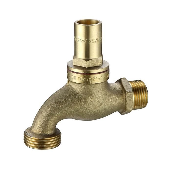 Hose Factory Watermarked Rough Brass Vandal Proof Tap - Hose Factory