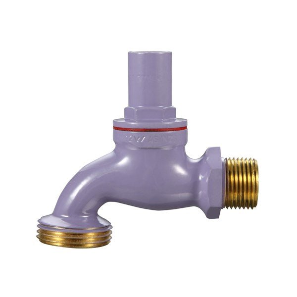 Hose Tap Recycled Water Lilac Male Inlet 20mm - Hose Factory