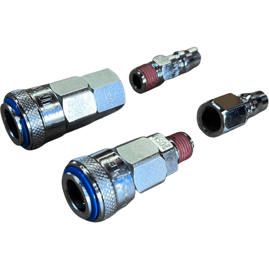 Nitto Style Female Male Air Tool Compressor Fittings 1/4" ( 4 Piece )