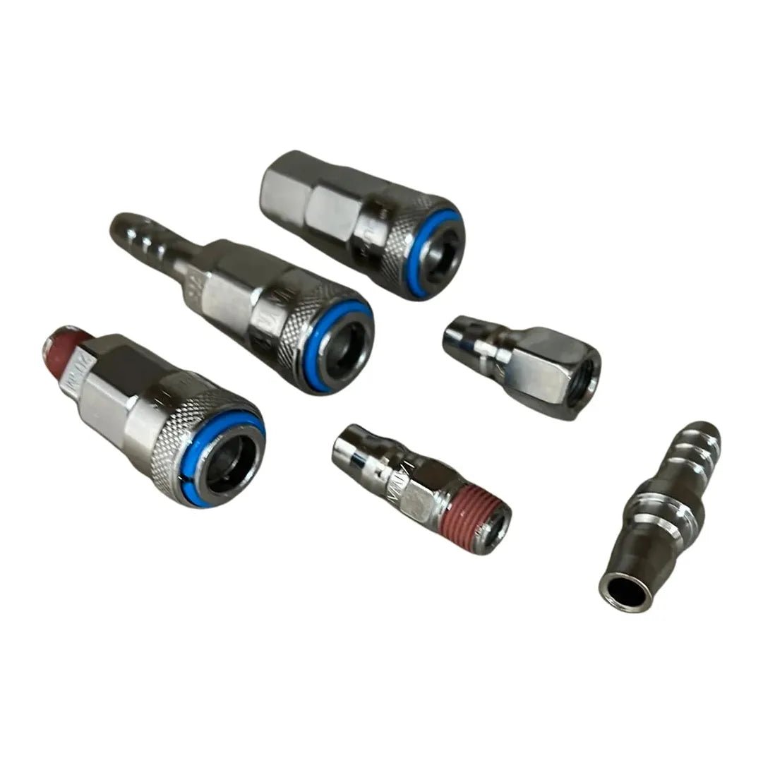 Nitto Style Air Tool Compressor Fittings 6 Piece Nitto Style Fittings Set - Hose Factory