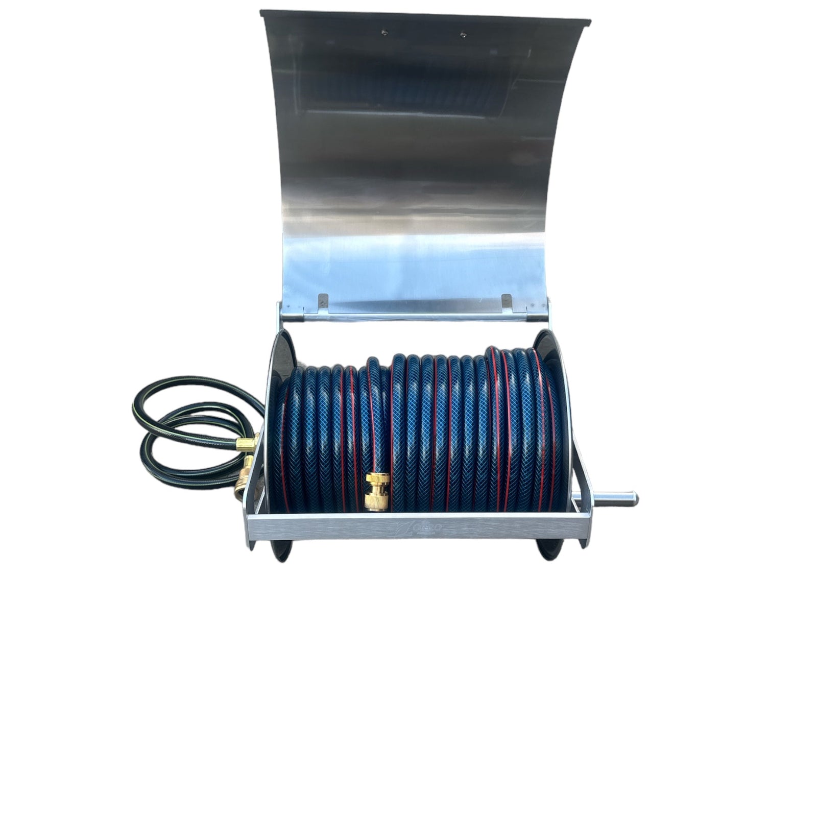 OZFLEX Garden Hose with ZORRO Mountable Reel with Lid Bundle 12mm - Hose Factory