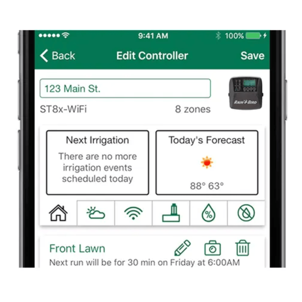 RAIN BIRD ST8O-2.0 8-Zone Smart Irrigation WiFi Sprinkler Timer - Hose Factory