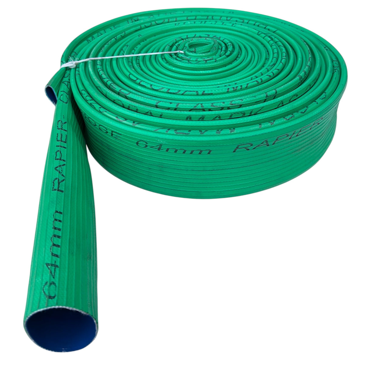 Rapier Green Fire Hose 64mm Odd Lengths Clearance Stock - Hose Factory