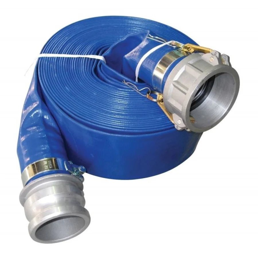 SUNNY Blue Layflat Hose Kit with Male & Female Camlocks - Hose Factory