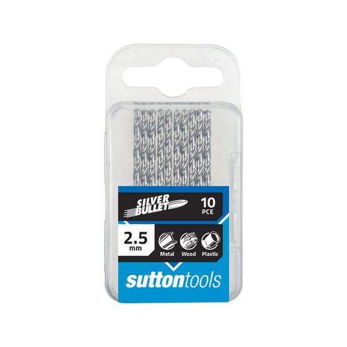 Sutton Sutton Tools 2.5mm Metric HSS Jobber Drill Bit - 10 Pack D1040250 - Hose Factory