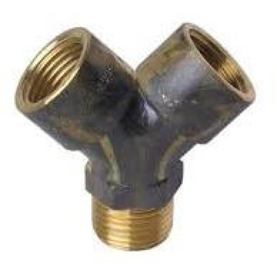 Y Piece Brass 15mm Female x Male BSP