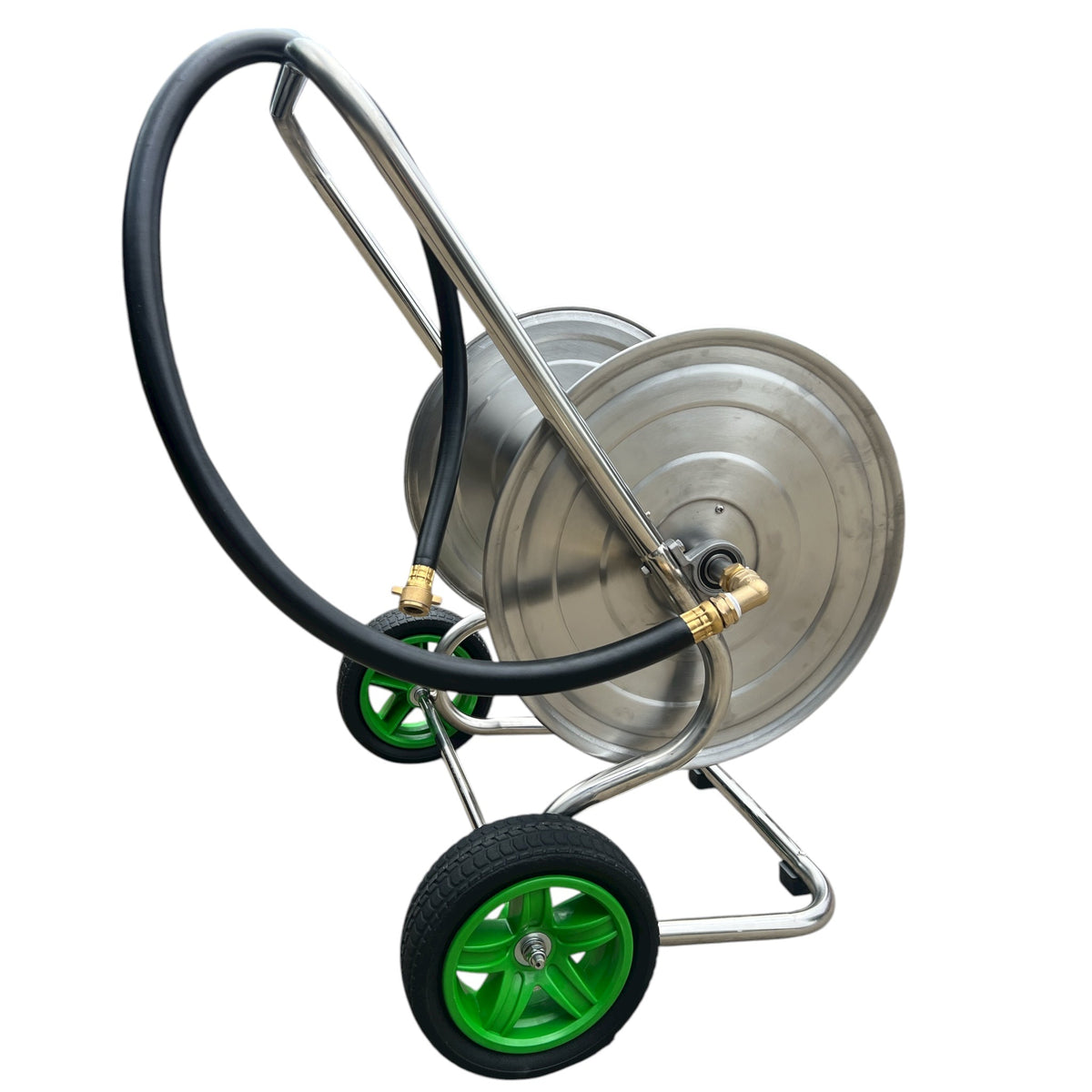 ZORRO 304 Stainless Steel 2 Wheel Hose Cart - Hose Factory