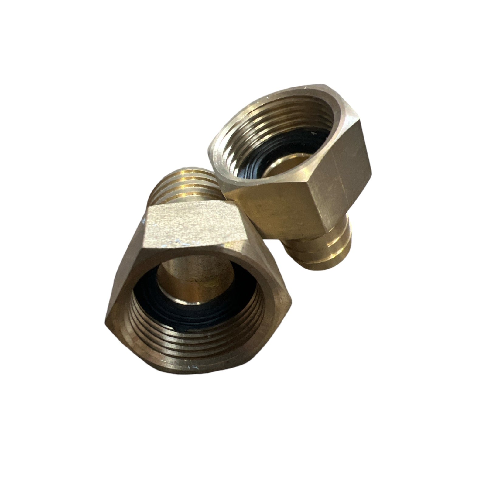 ZORRO Brass Hex Swivel Nut & Tail with Rubber Washer - Hose Factory