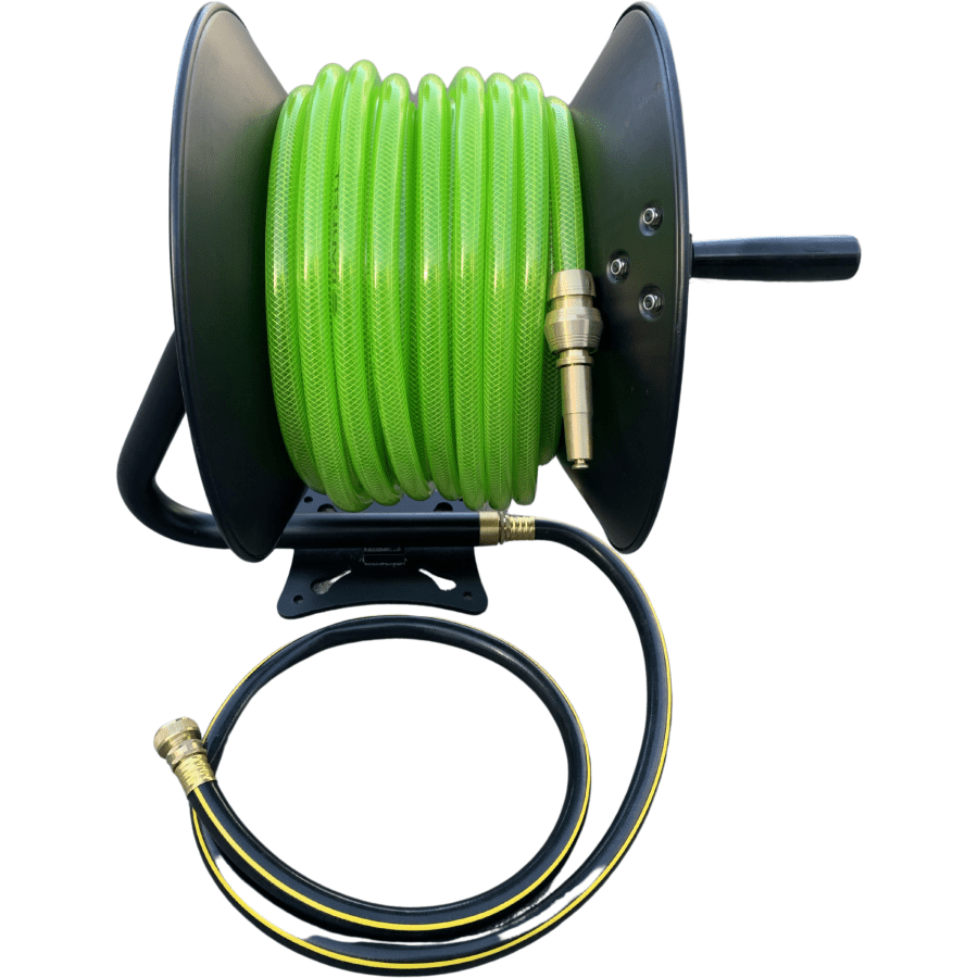 ZORRO Disc Mountable Reel & Aquamate Hose with Brass Fittings - Hose Factory
