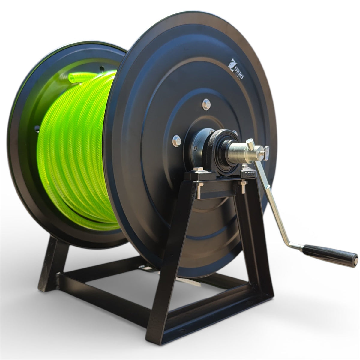 ZORRO Heavy Duty Mountable Reel with Barfell Aquamate Hose Bundle - Hose Factory