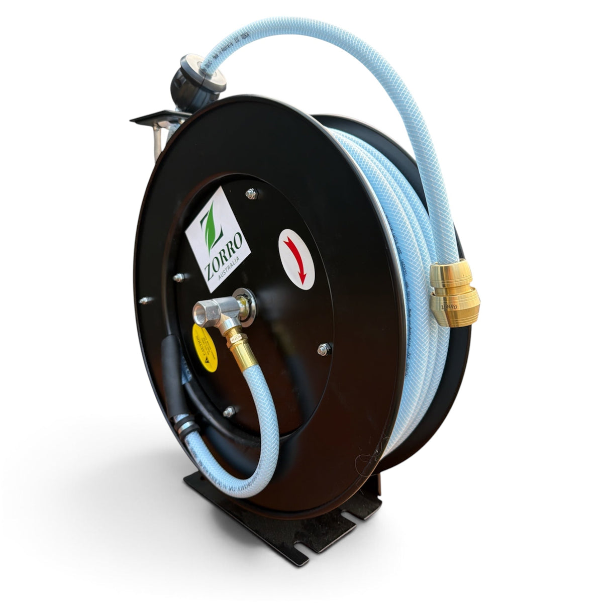 ZORRO Heavy Duty Retractable Drinking Water Hose Reel 12mm x 20m - Hose Factory