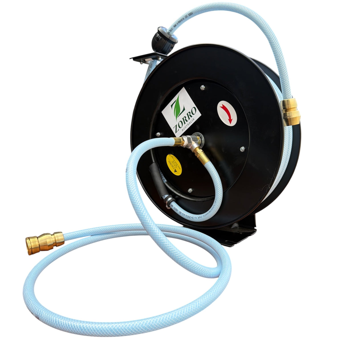 ZORRO Heavy Duty Retractable Drinking Water Hose Reel 12mm x 20m - Hose Factory