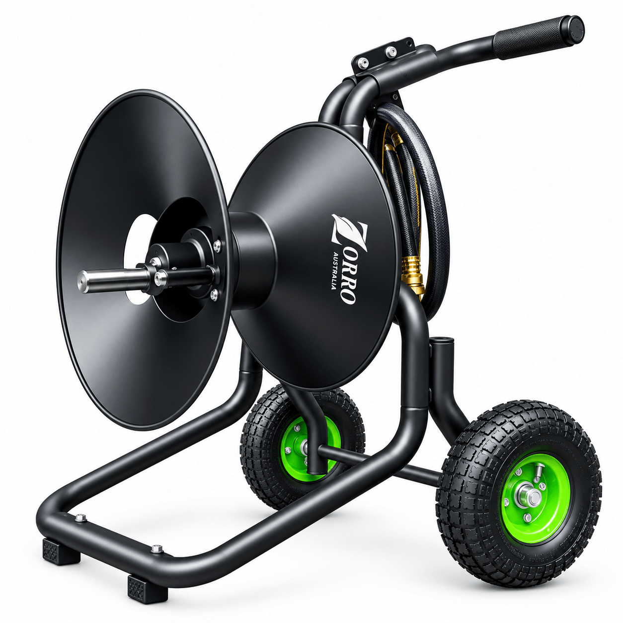 ZORRO Heavy Duty Steel 2-Wheel Hose Cart – Limited Edition - Hose Factory
