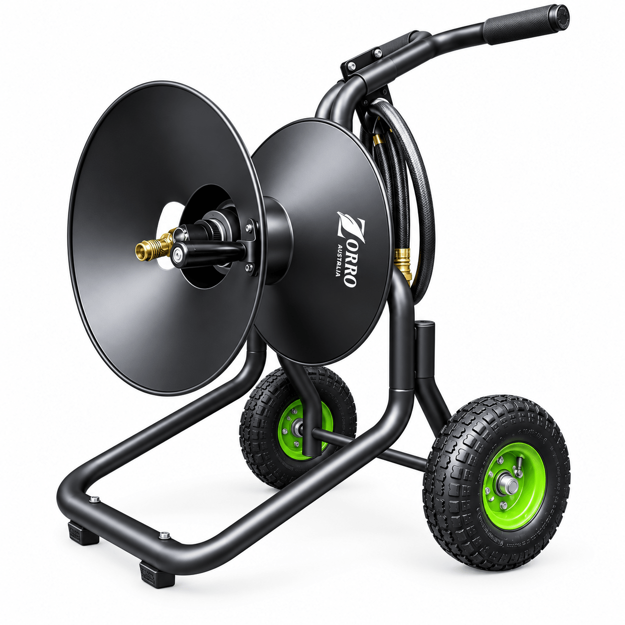 ZORRO Heavy Duty Steel 2-Wheel Hose Cart – Limited Edition - Hose Factory