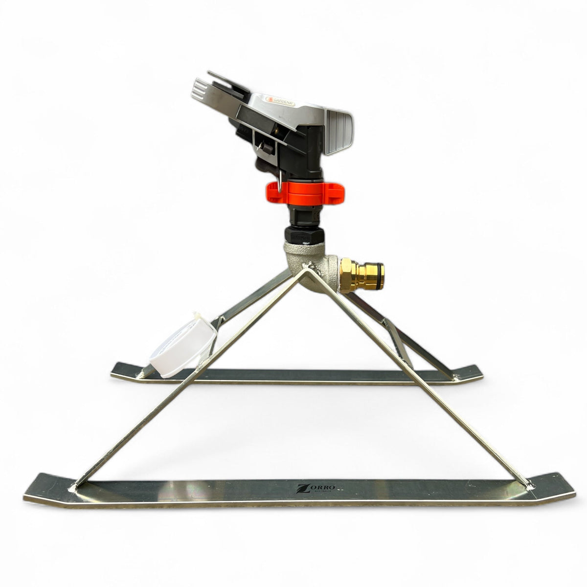 ZORRO Heavy Duty Steel Skid with Gardena Impulse Sprinkler - Hose Factory