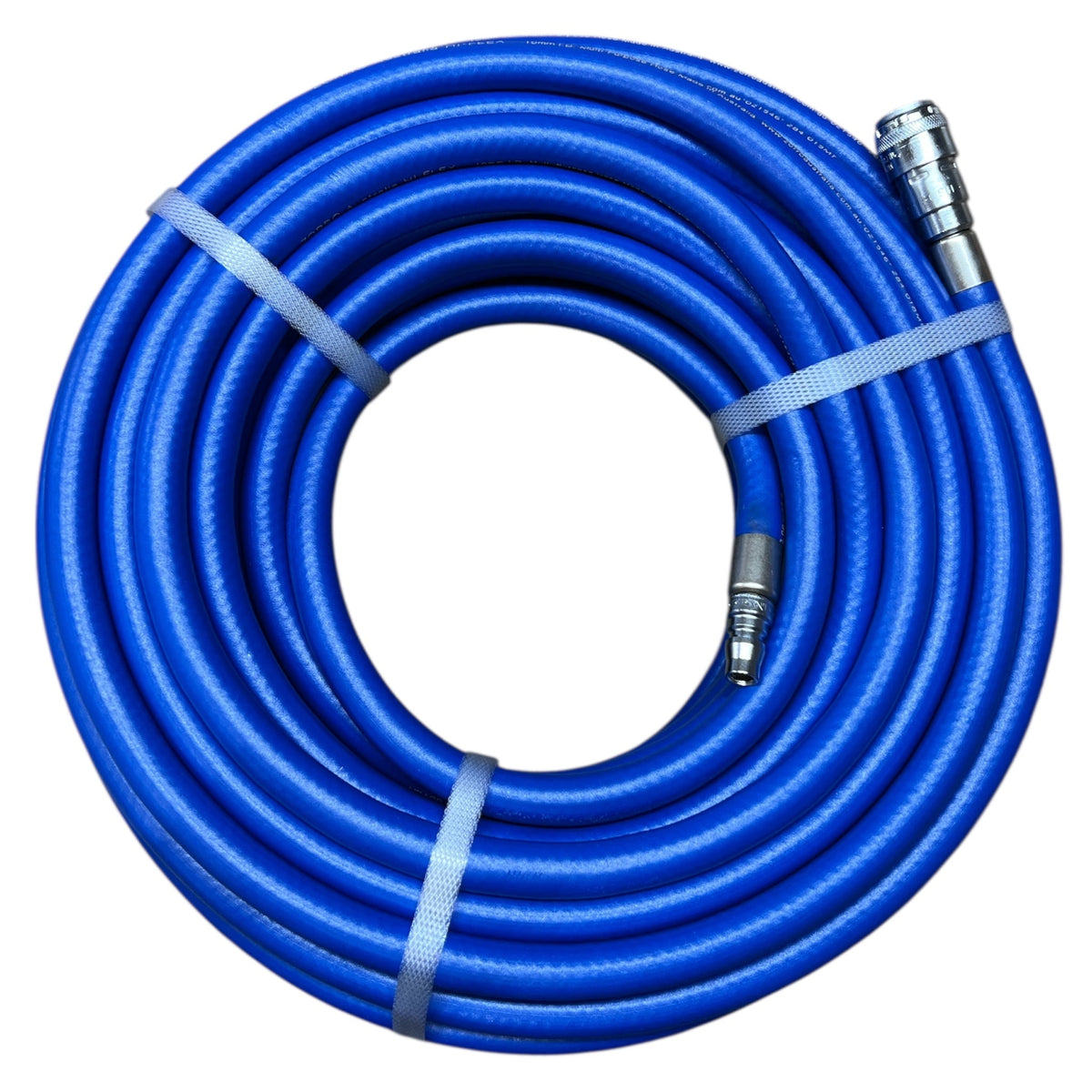 ZORRO Hi-Flex Air Hose with Crimped Genuine Nitto Air Fittings, durable and flexible water and air hose.